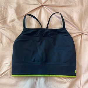 PRICE REDUCED!! Nike Sports bra, High neck, cotton/polyester. Size Small